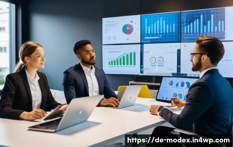 AI의 윤리적 사용을 위한 프레임워크 - A modern corporate office environment in Germany, featuring a diverse team of professionals engaged ...