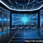 Home 21 인공지능의 결정 과정에서의 투명성 - A highly detailed digital illustration of an advanced artificial intelligence decision-making proces...